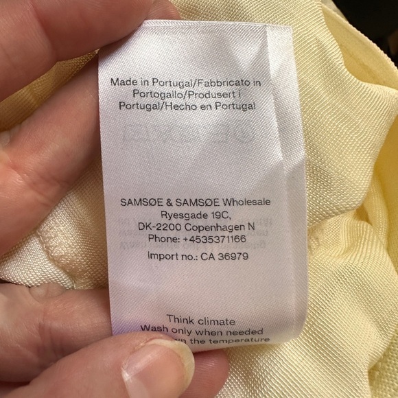 samsoe samsoe camoua trousers in eggnog - Picture 10 of 11